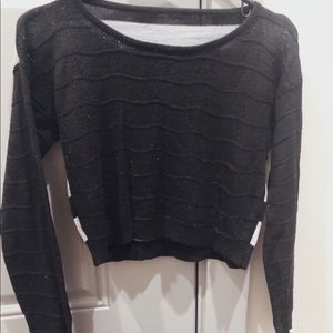 Black and White crop top